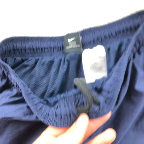 Vintage NIKE Pants Men Large Blue Windbreaker Track Embroidered Warm Up Y2K * - Picture 8 of 14